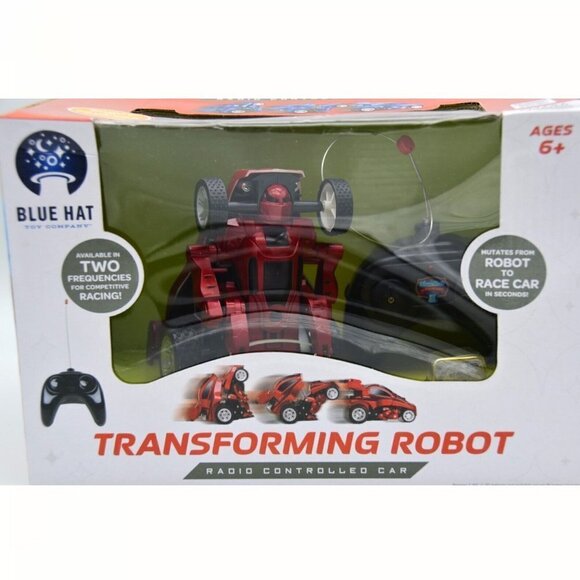 Red Transforming Robot Radio Controlled Car Robot To Racecar - Picture 3 of 11